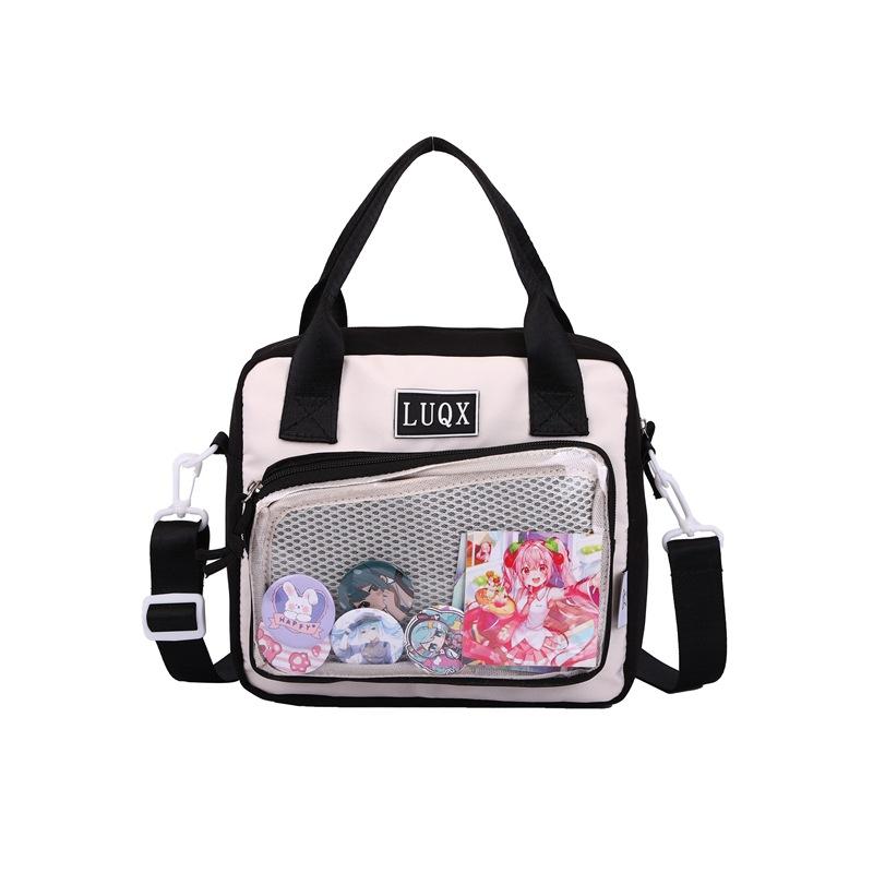 New cute versatile portable pain bag Japanese two-dimensional transparent female student shoulder messenger bag casual bag
