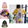 Durable Canvas Womens Backpack With Fun Duck Toy And Transparent School Bag Design