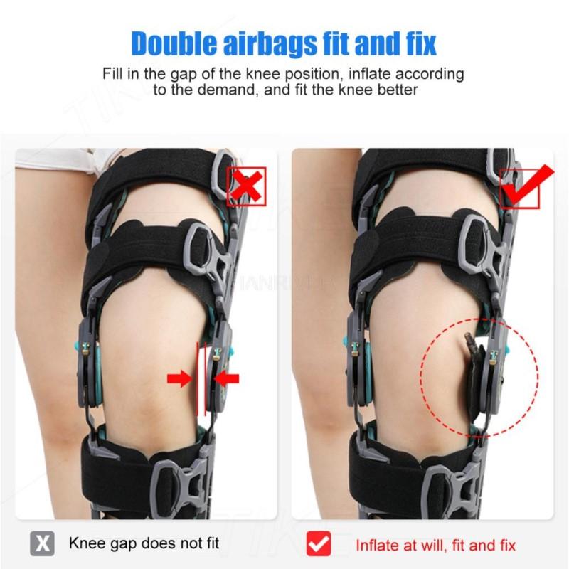 Adjustable Hinged Knee Brace ROM Knee Immobilizer Brace Leg Braces Orthopedic Patella Orthosis For Postoperative Recovery