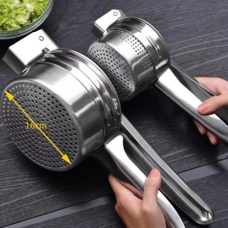 

Large 14cm Manual Steel Juicer Pees Potato Ricer Puree Maker Honey Wax Press