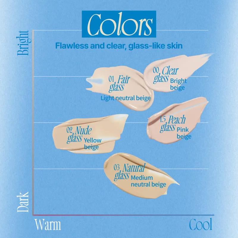 [fwee] Cushion Glass Clear Class (5 colors)