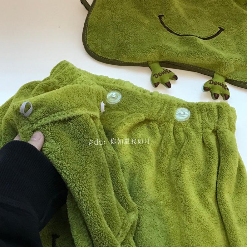 Cartoon Frog Towels Household Thicken Coral Velvet Water-absorbent Bathroom Fashion Universal Bath Towel Wash Hand Cute Home