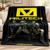 Koc Cyberpunk 2077 Koc flanelowy Miękki przytulny pluszowy narzuta na sofę łóżko Lekka dekoracja domu Kemping na zewnątrz
