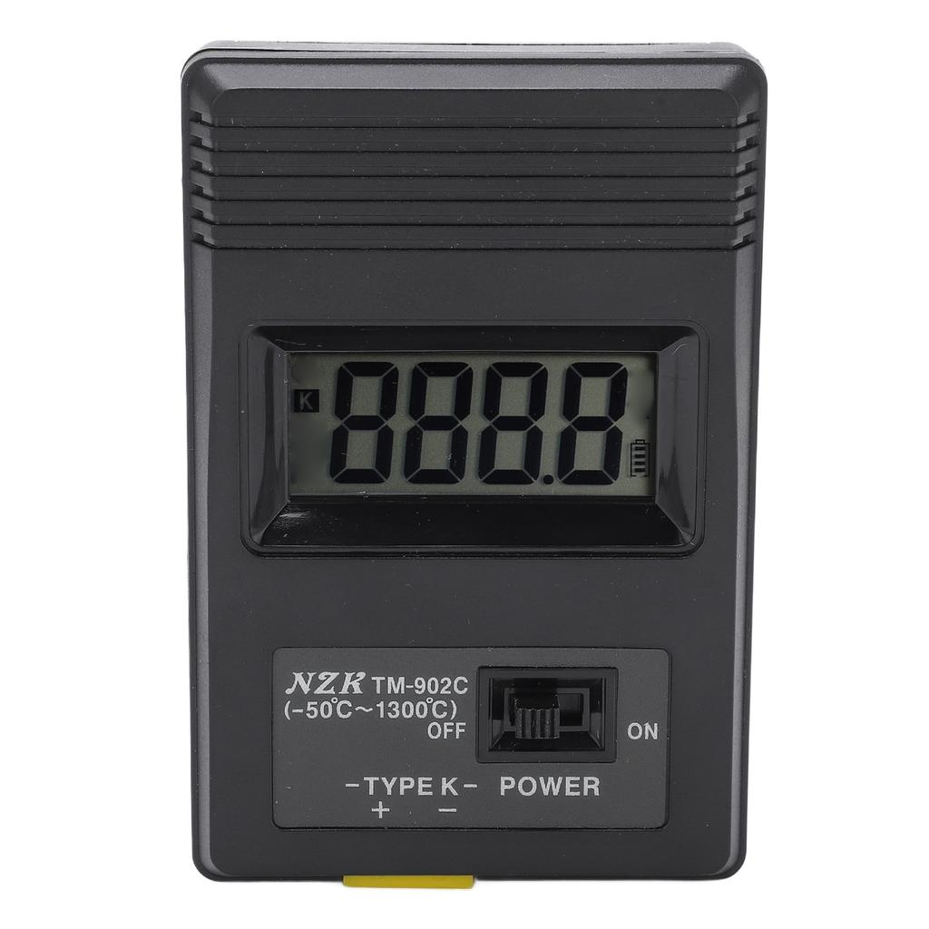 LCD Thermometer Lightweight High Accuracy Temperature Detector Tm‑902c with Thermocouple for Industry for Ceramics for Pottery