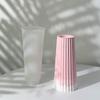 Simplicity Striped Vase Silicone Mold Large Size Concrete Plaster Ceramics Flowerpot Molds DIY Candle Making Supplies Home Decor
