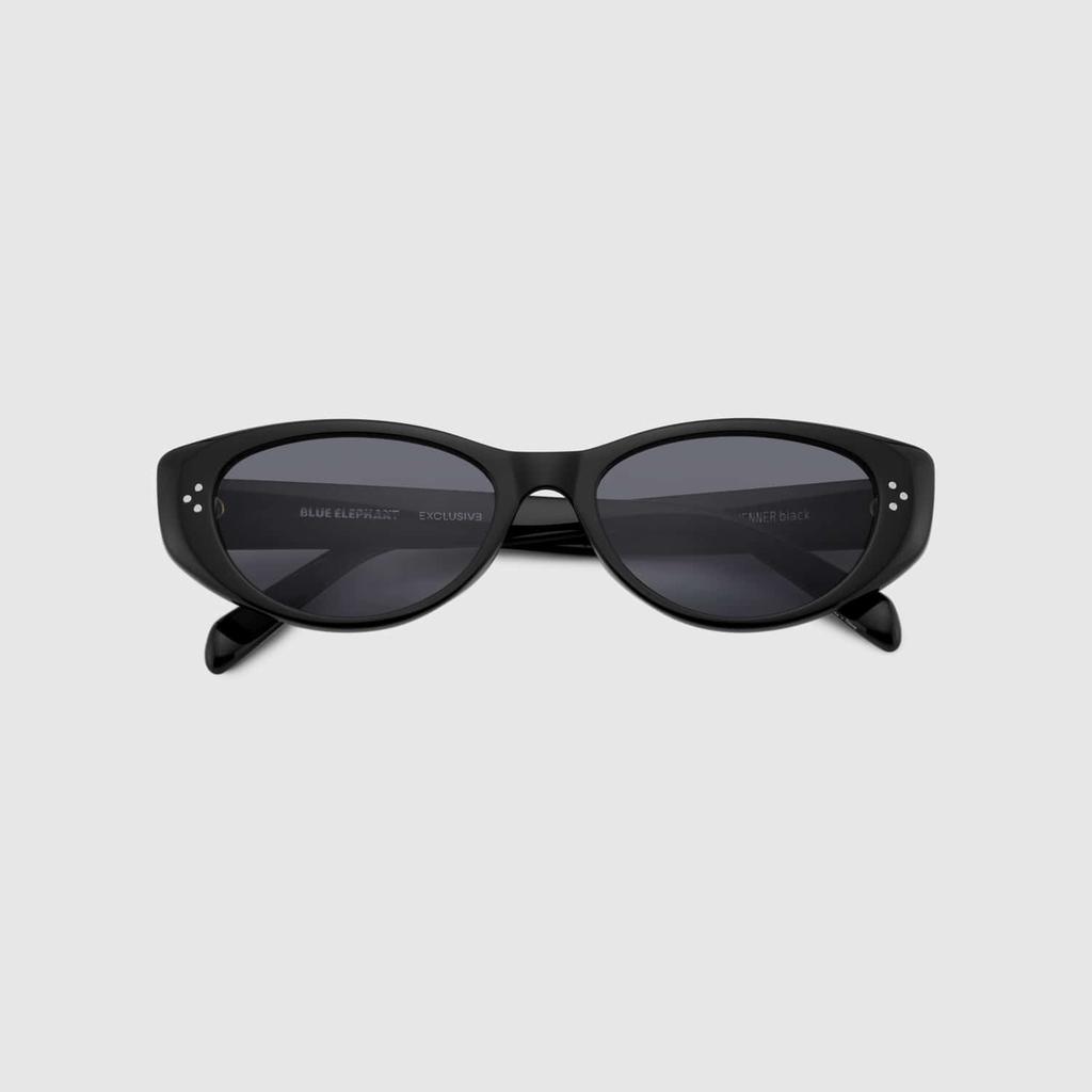BLUE ELEPHANT JENNER Sunglasses Black Acetate UV Protection 99.9%
