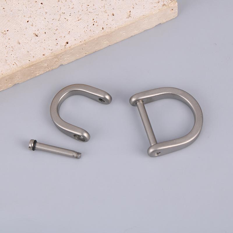 Titanium D Ring Key Shackle U Shape Key Ring Horseshoe Clasp For Car Fob Diy Leather Key Organizer Keychain