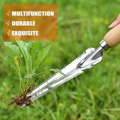 Extirpator Manual de Buruieni Spatulă din Oțel Inoxidabil Extirpator de Buruieni de Grădină pentru Iaz Exterior Sapă Unelte de Grădinărit