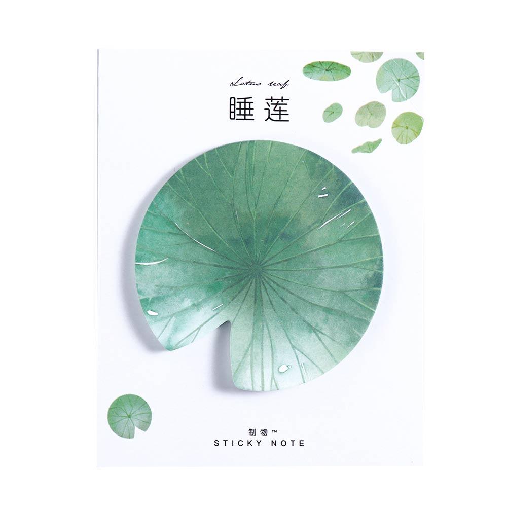 Planner Sticker Paper School Office Natural Plant Leaf Notebook Memo Pad Bookmark Sticky Note