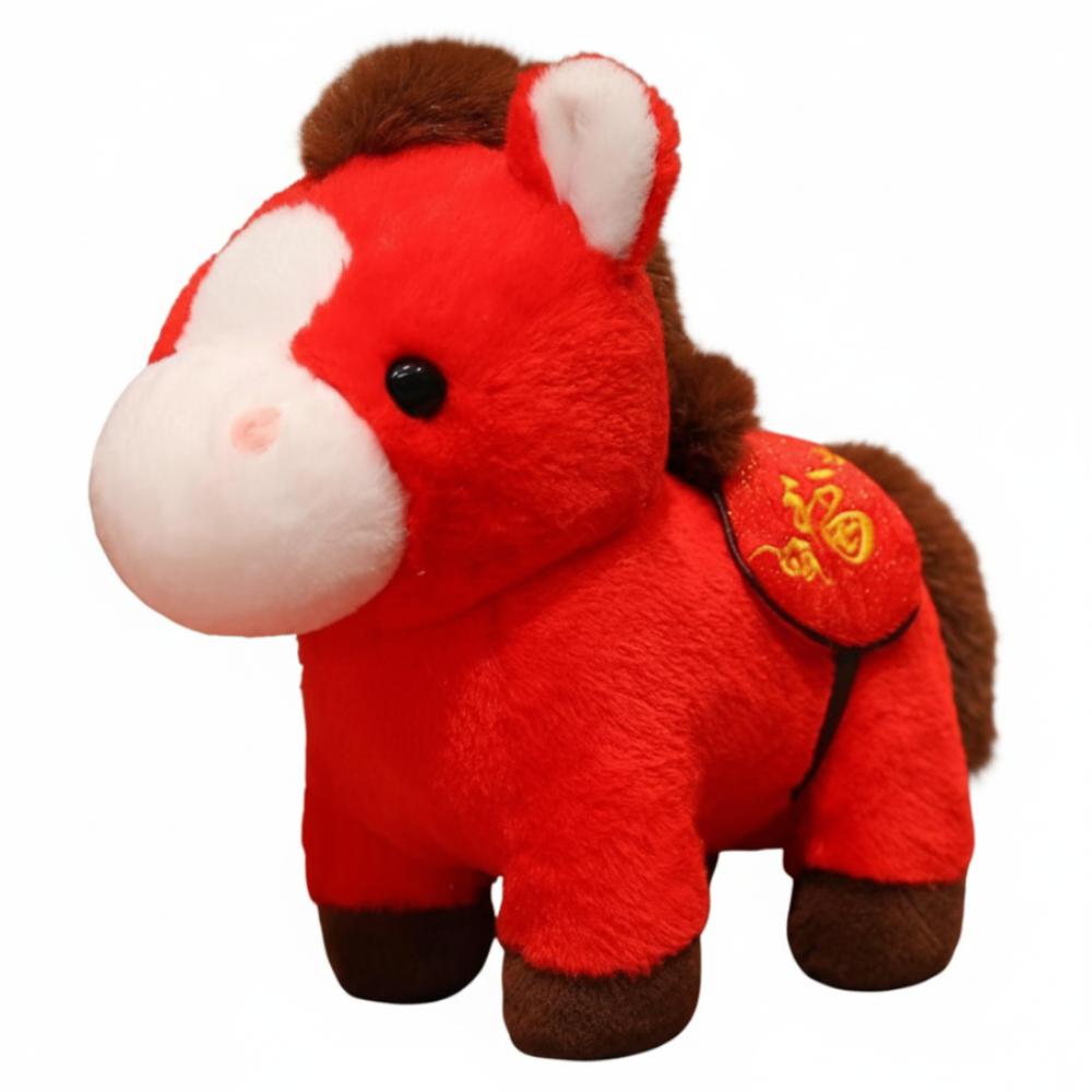 Mascot Dolls Stuffed Horse Toy Good Luck Horse Doll Pendant 2026 Horse Plush Doll Festive Decor