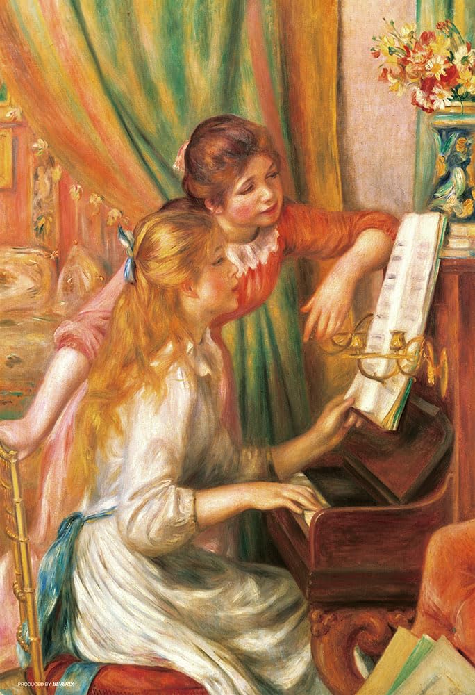 In Beverly 1000 Jigsaw Girls Playing the Piano [Made Japan] Micro-Piece Puzzle (26x38) 1000M-025