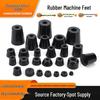 Conical Rubber Machine Feet with Shock-Absorbing Pads and Stainless Steel Shims