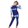 Kids Boys Girls Quick Dry Sunscreen Long Sleeve Swimwear Pants Shorts Set