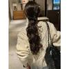 Black Rock Sugar Hairpin with Small Butterfly Knot and Glittering Diamonds for The Side Braid Hair Accessory, Headwear, Side Clip, Elegant Style