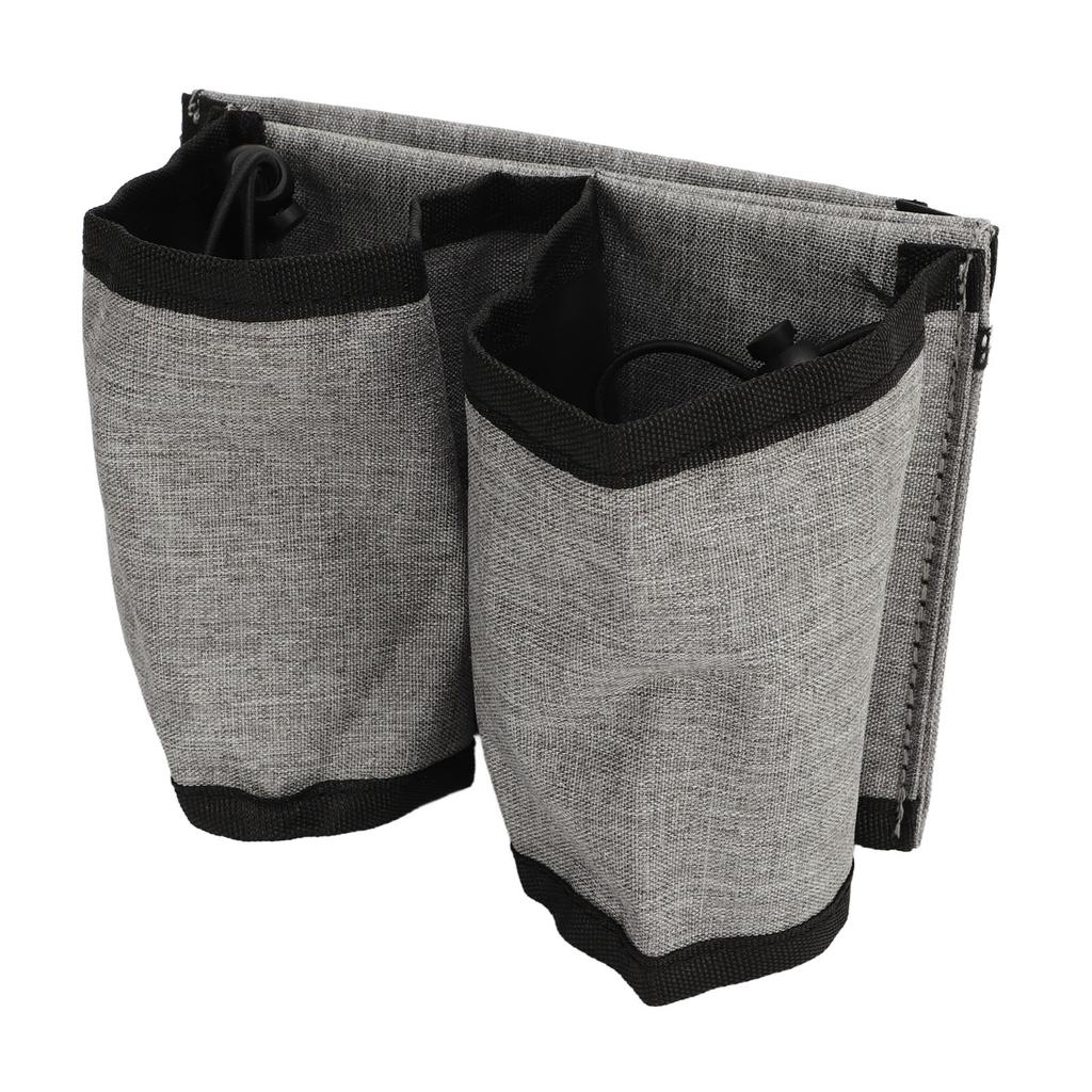 Luggage Cup Holder Oxford Cloth Portable Drinks Beverages Coffee Carrier Suitcase Cup Holder Bag for Travel Airport Grey