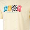 Puma Breathable Fashion Casual Short Sleeve T-Shirt Men Tops Light-Yellow 632983-33