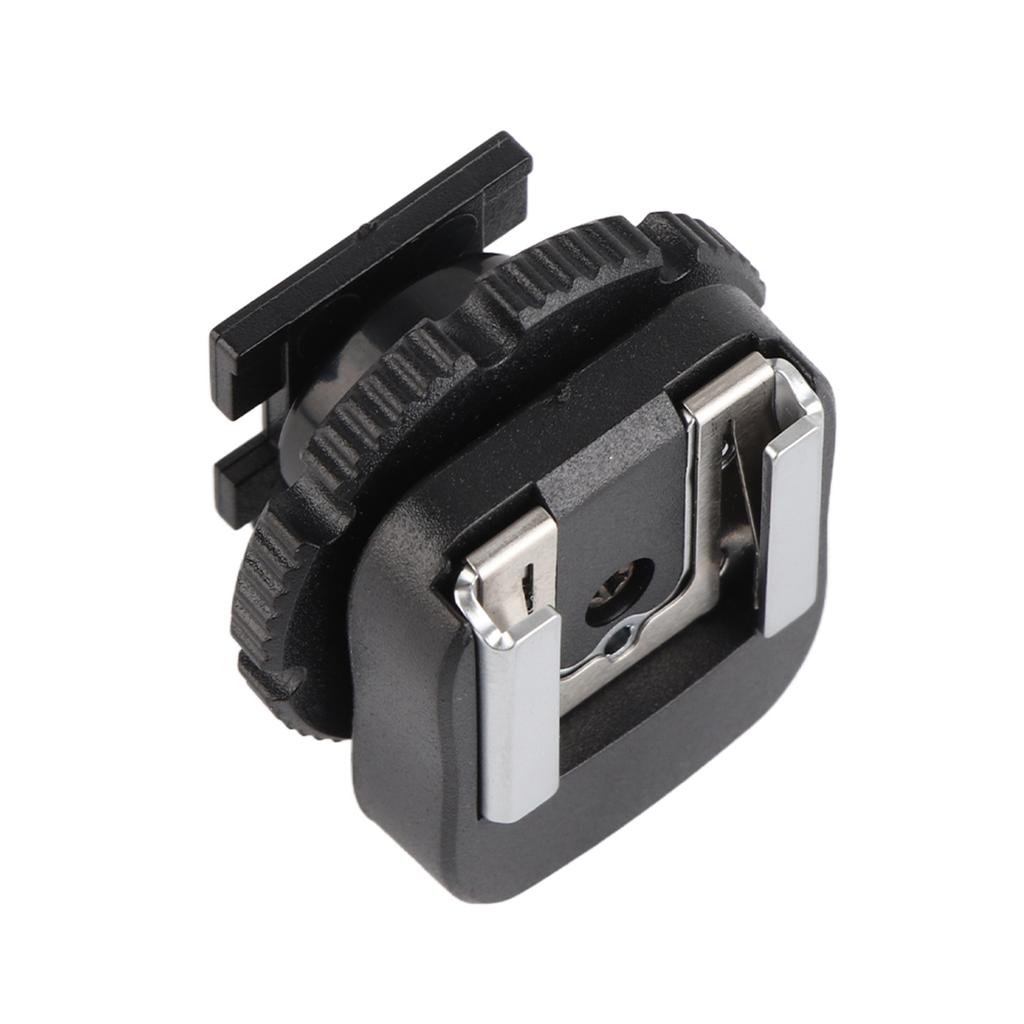 Black ABS CSM‑3 Hot Shoe Adapter Flash Mount Adapters for Camcorder Camera Accessory