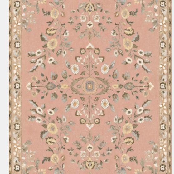 Retro European Non-Slip Floor Mat for Living Room, Bedroom & Doorway