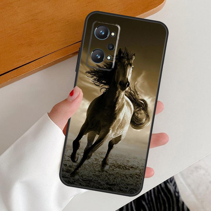 Running Horses Animal For Realme 15 Pro GT7 GT6 10 11 12 13 14 Pro Plus C67 C63 C61 C55 C51 C53 C35 C75 C65 Case