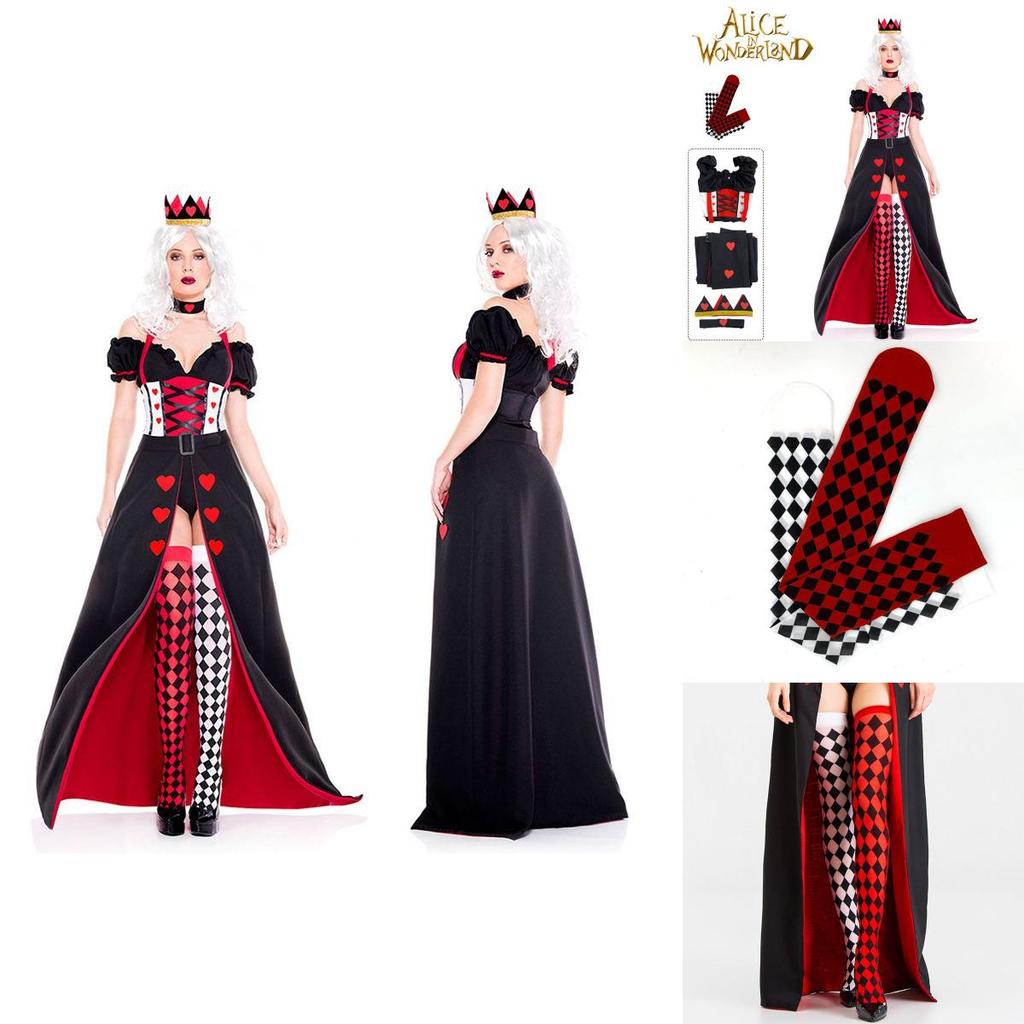 Stylish Alice In Wonderland The Red Queen Cosplay Costume Outfit