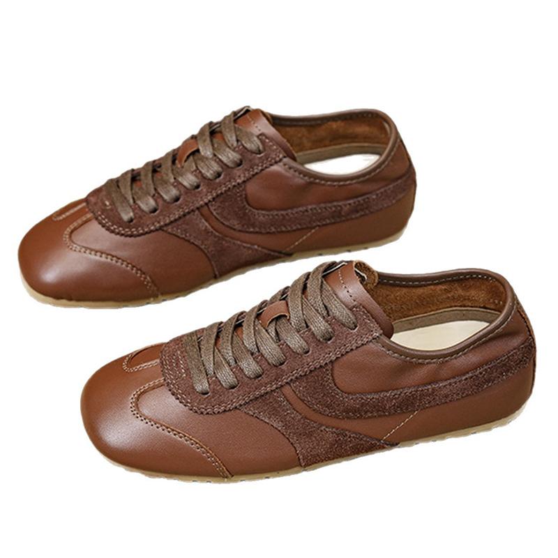 Femmes Allemand Trainers 2025 New Casual Jogging Sneakers Board Shoes Lace Up Flat Trainers Women's Outdoor Walking Shoe