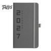 Personal Memo Organizer 2027 Daily Weekly Planner with Elastic Strap And Pen Holder, PU Academic Year Calendar Leather Cover Agenda Notebook,