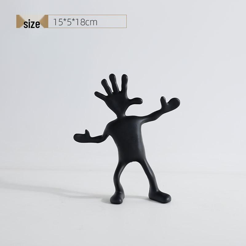 

Contemporary Resin Balloon Man Ornament for Home or Office Decor