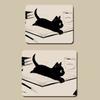 Waterproof Cat Mouse Pads Desk Mat Cat Mouse Mat Creative Black Cat Mouse Pad  Home Decor