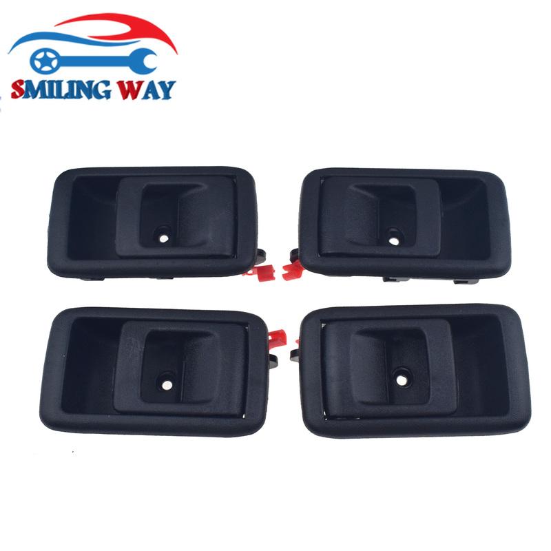 SMILING WAY# 8pcs Black ide & Outside Door Handle Front & Rear Left Right Set For Toyota Tercel 1995 1996 1997 1998