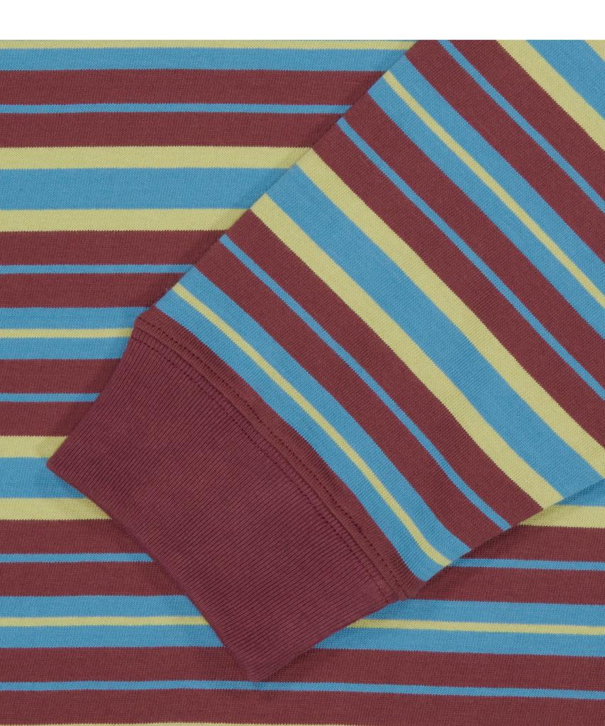 WKNDRS Multi Stripe Ls T-Shirt (Burgundy)