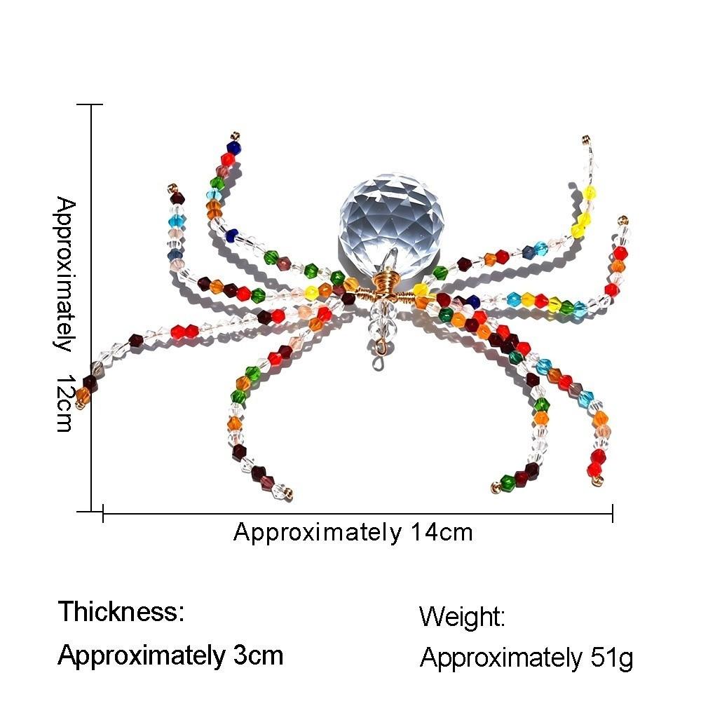 Beaded Beaded Spider Pendant Crystal-Like Faceted Beads Spider Party Decor  Window Display