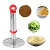 Heavy-Duty 17x10cm Stainless Steel Potato Mashers & Ricers for Pav Bhaji, Vegetables & Curry Prep – Heat-Resistant Grip Tool