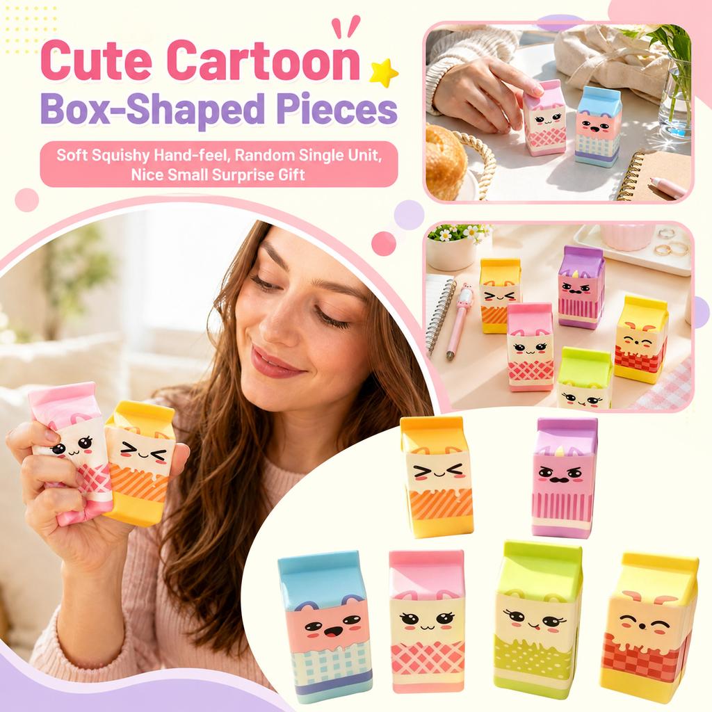 Slow Rising Milk Carton Soft Toy, Random Pattern