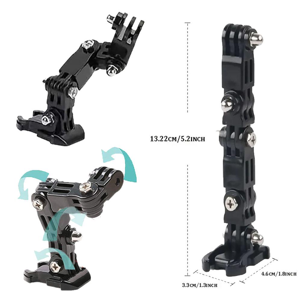 For GoPro Hero Motorcycle Helmet Extension Arm Osmo Action Sports Camera Helmet Chin Mount Accessories Set For Go Pro Insta360