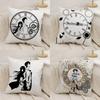 Anime S-Steins Gate Pillow Case Home Dorm Chair Back Short Plush Double-Sided Printing Office Nap Time Cushion Cover