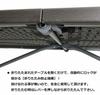 BCOM Folding Work Table Wood Grain Folding Table Garden Outdoor x 74 x 74 Dark (180 cm) Brown,