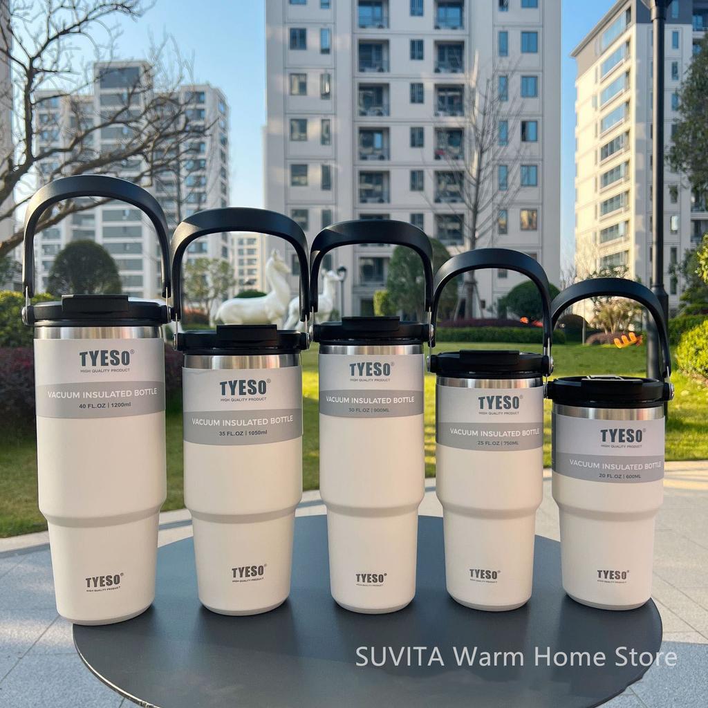 Tyeso Tumbler Coffee Cup Stainless Steel Vacuum Thermal Insulated Mug Large Capacity Double Drink Car Water Bottle Travel Mug