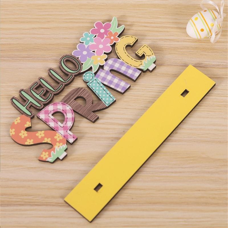 Easters Decors Tabletop Centerpieces Signs,Easters Bunnies Wood Table Signs,Easters Decorations for Home Table Decors