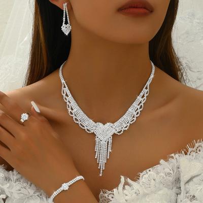 Middle Eastern Jewelry Dubai Jewelry Bridal Bridal Set Vietnam India Banquet Necklace Earrings Ring Bracelet