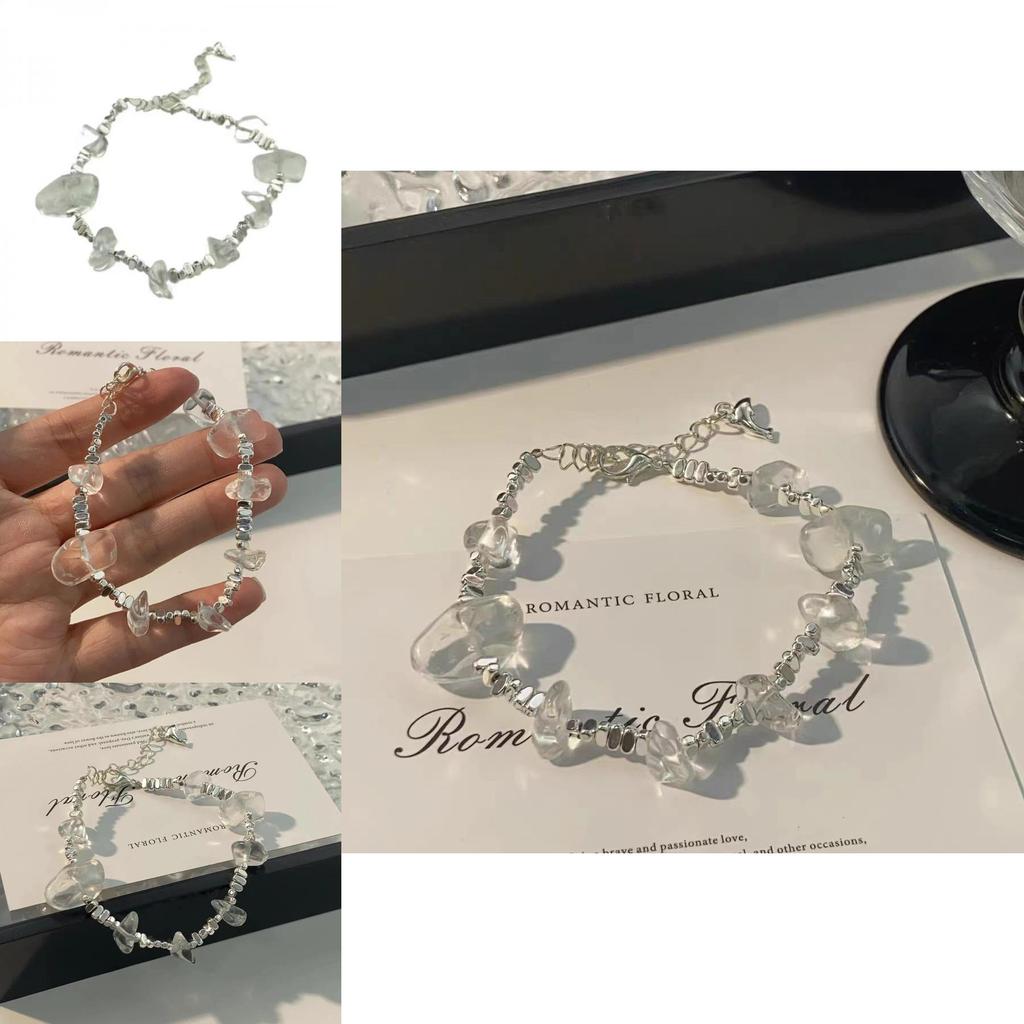 Luxurious Crystal Shard Bracelet For Women Unique Glass Bead Jewelry