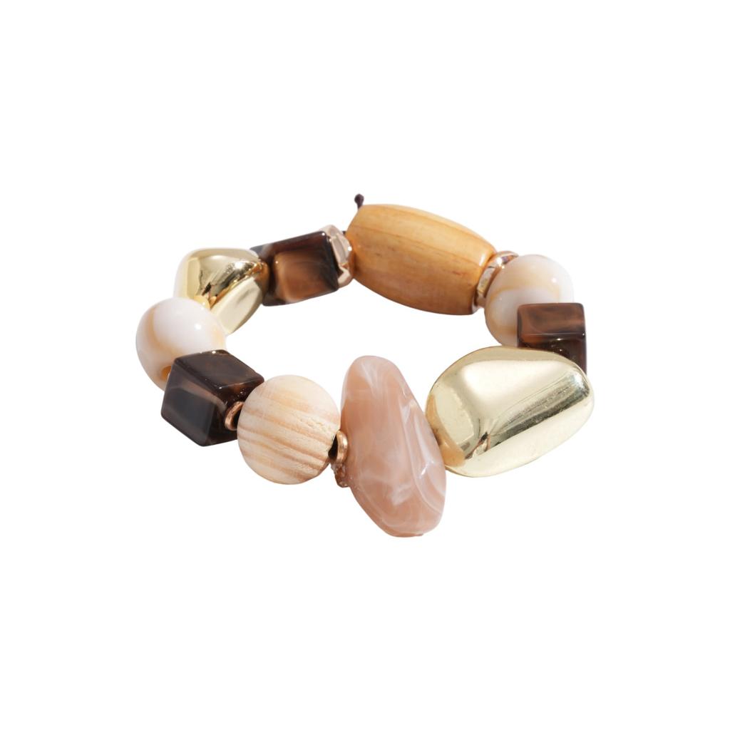 European and American Rivet Resin Geometric Opening Bracelet Maillard Retro Style Bracelet Light Luxury High-end Jewelry Women