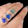 Control Sensing Magic Adjustable Vintage Feeling Mood Ring Temperature Changing Color Heart Shaped