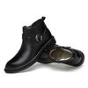 High Quality Genuine Leather Men's Boots Comfy Thick Sole Chelsea Boot Black Business Dress Boot Crocodile Pattern Casual Boots