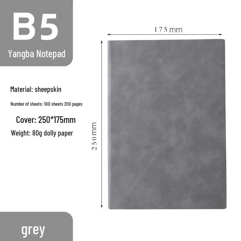 A5 Retro Sheepskin Notebook Set with Pen – Custom Softcover for Business or Student Use