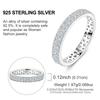 Total 0.596CT Full Moissanite Rings Copper Metal Designed For Women Sparkling Classic Band Ring Wedding Engagement High Quality Fine Jewelry Perfect