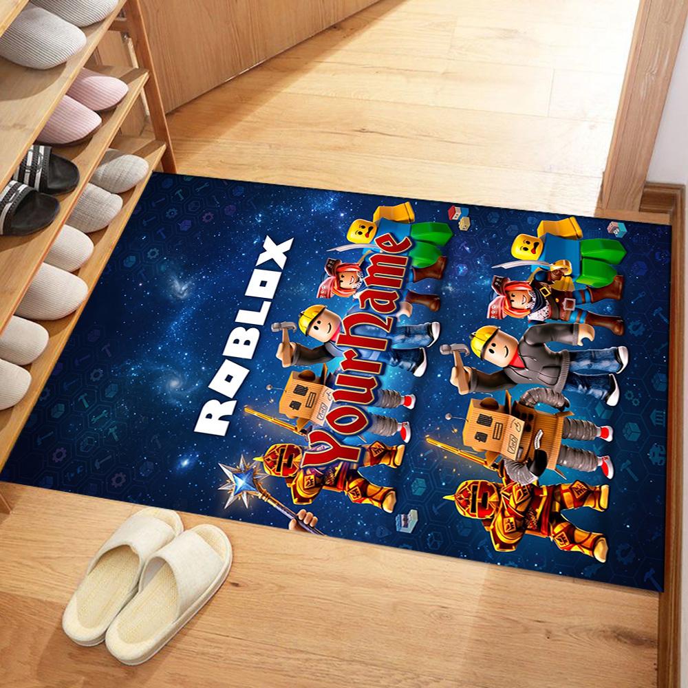 Roblox 400 Personalized Text Carpet Design for Bedrooms Hallway Game Room Foyer Antislip Carpet Decorate Offices Perfect Gift for Women/Men