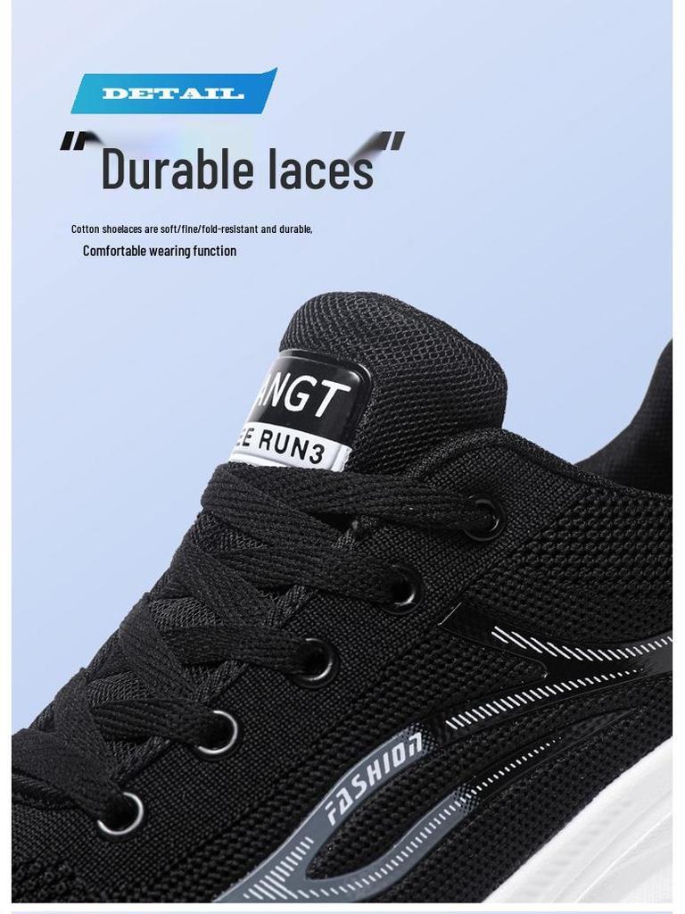 Men's Lightweight Knit Casual Running Shoes - Breathable & Versatile Soft Sole