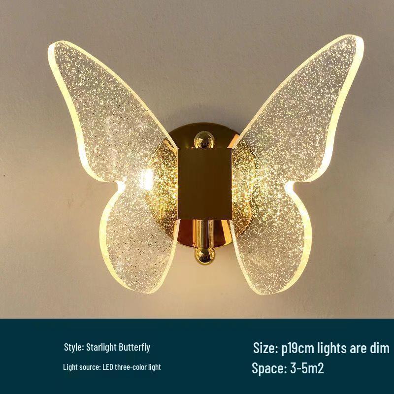Modern Luxury Nordic Butterfly Wall Light - Minimalist Design for Corridor, Hotel, Bedroom, or TV Wall