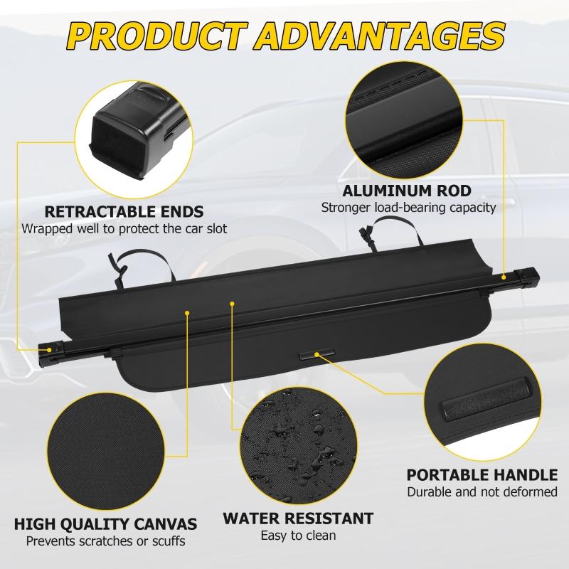 Retractable Rear Trunk Cargo Cover Double Curtain Tail Box Storage Panel For Honda CRV 2023-2025
