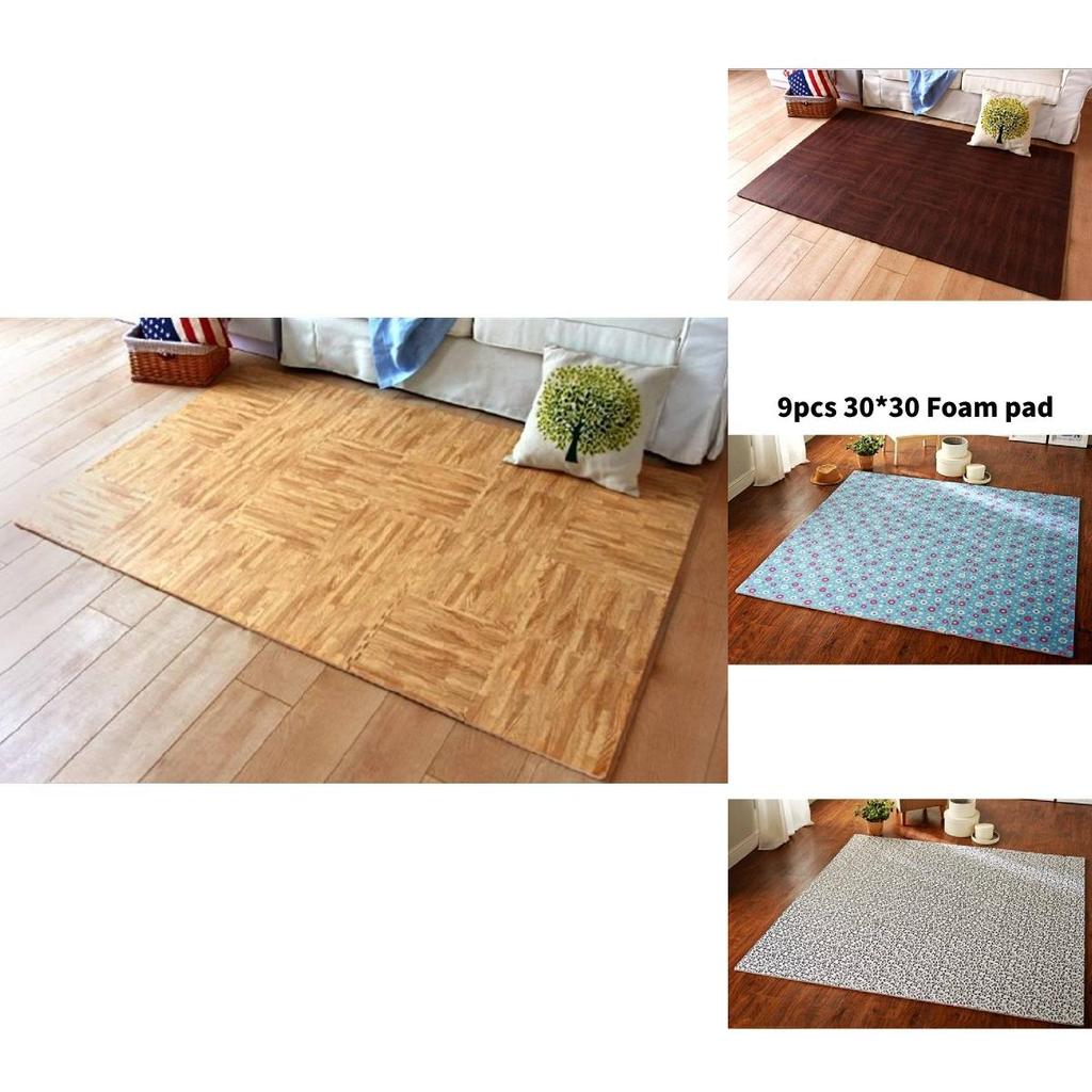 Minde Garden Floral Foam Puzzle Play Mat For Kids Bedroom And Lounge Safety Play Area